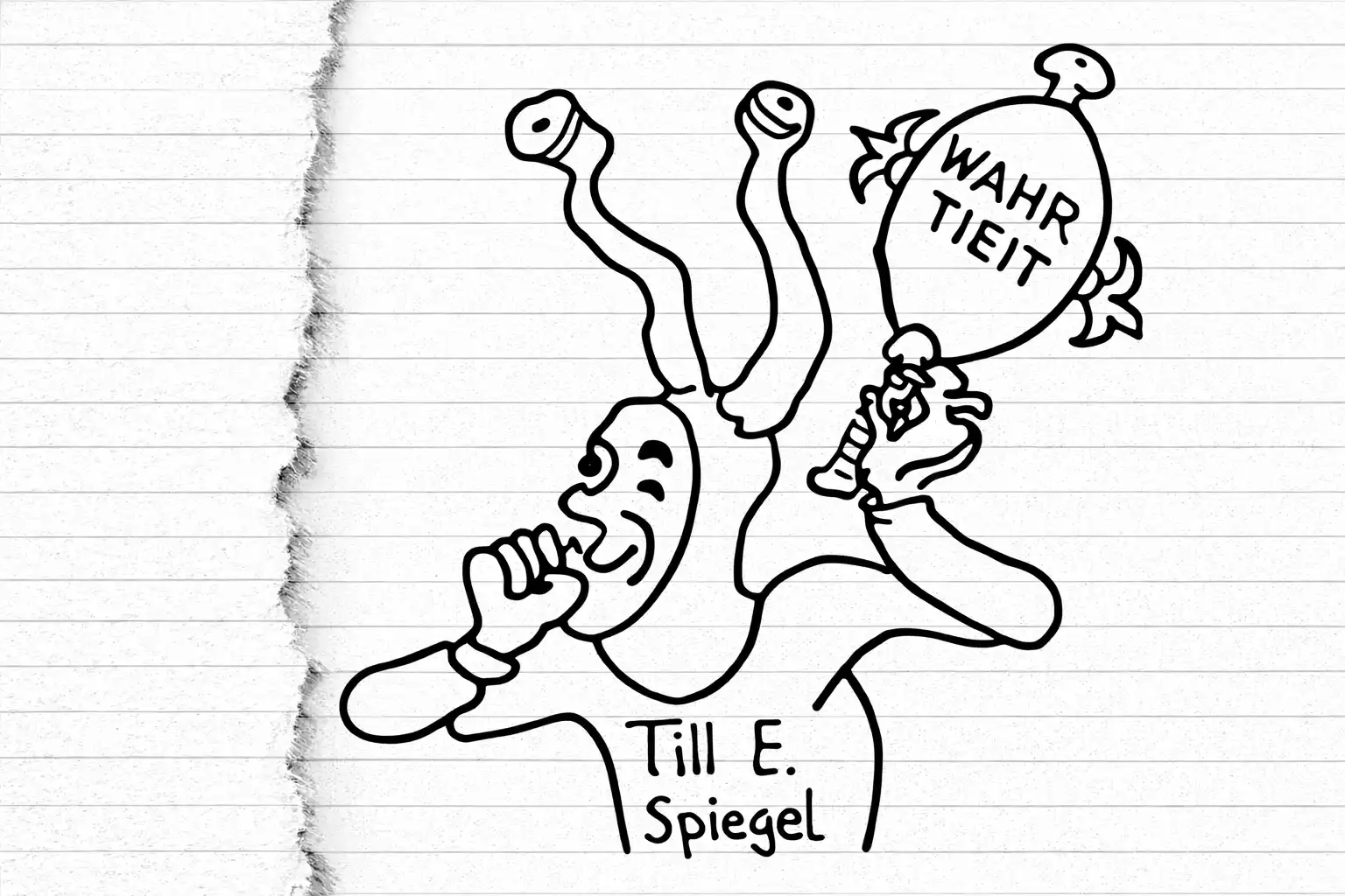 Till E. Spiegel Karikatur